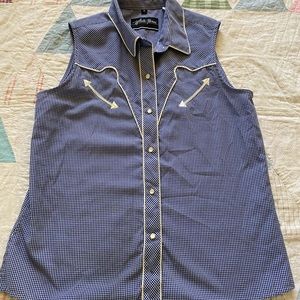 Vintage Women’s Button Down Tank Top